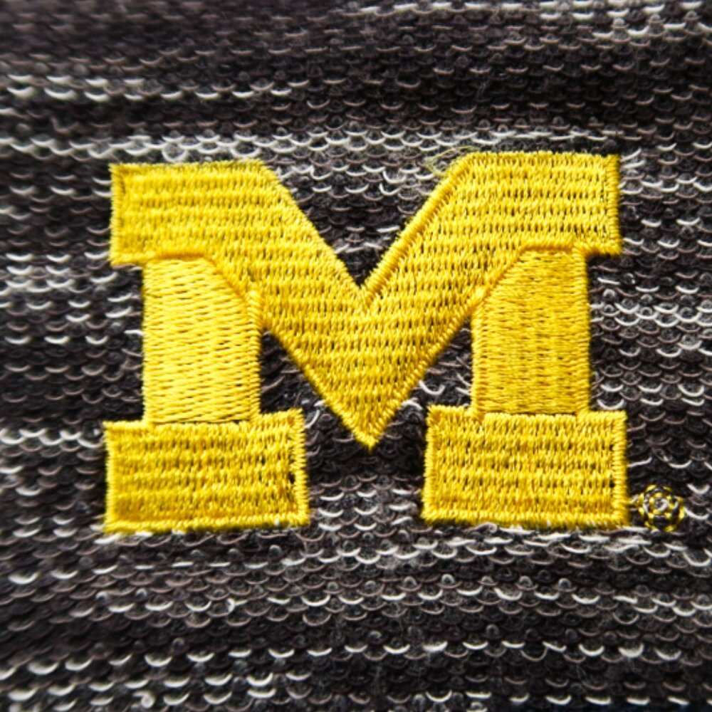 Michigan Tommy Bahama Blue/Gray Seashore Reversible Half Zip (M) NEW!!! 🏈